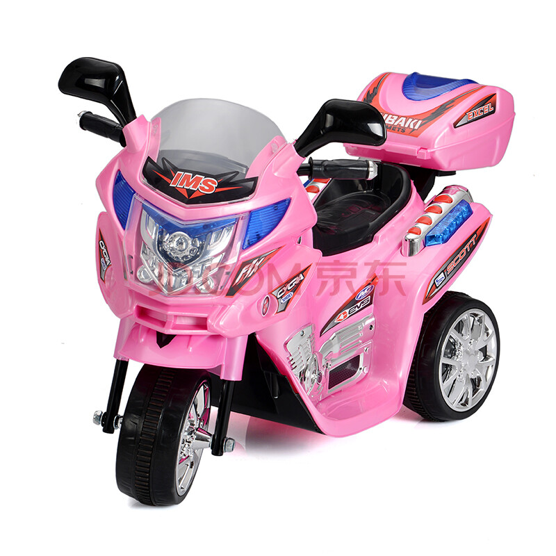 孩子乐儿童电动摩托车 可坐三轮儿童电动车玩