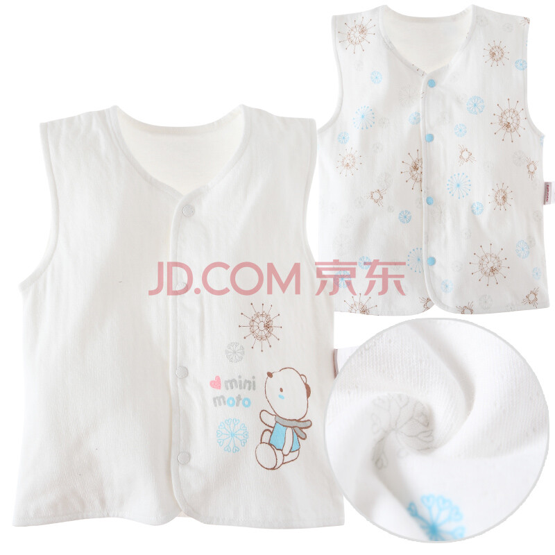 <em>小米米宝宝马甲背心秋冬</em>minimoto双层提花男女