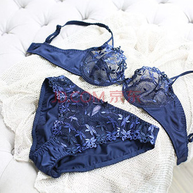 致刺绣超薄带钢圈透气无衬透明性感蕾丝<em>文胸</em>套