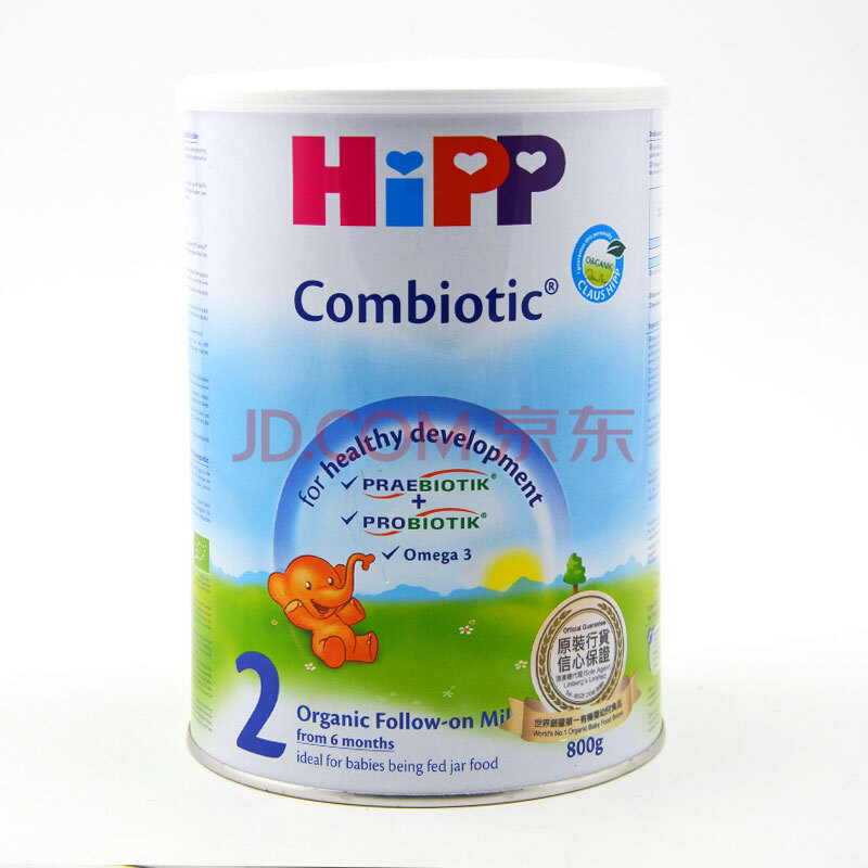 喜宝(HiPP) 有机双益较大婴儿奶粉 2段 800克图