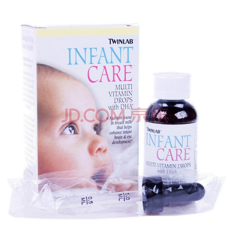 美国原装TWINLAB婴幼儿多种综合维生素+DHA滴剂 帮助眼脑发育