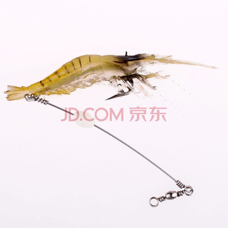 4g内置夜光钩钓组配钩子路亚软饵带钩夜光豆4只装