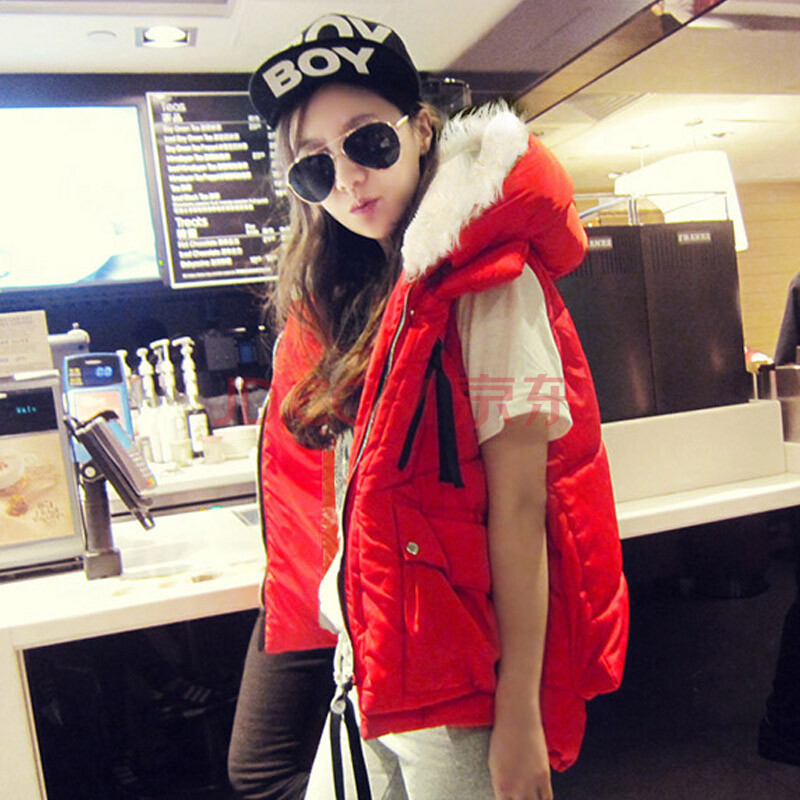 2013新款韩国版羽绒<em>马甲女</em>工装外套<em>棉马甲</em>女