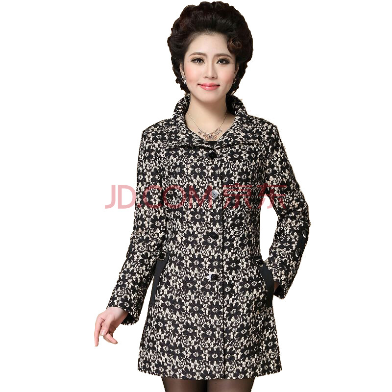 2014春装新款中老年<em>女装外套开衫</em>长款<em>上衣</em>