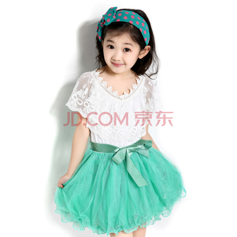 <em>娜伲熊</em>品牌童装2014<em>夏装</em>新款女童韩版短袖连