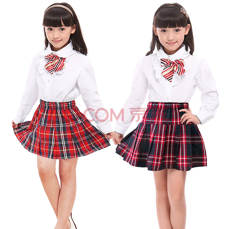 璐卡贝比新款小学生校服礼服 女童演出服 儿童全棉长袖男套装套裙1318