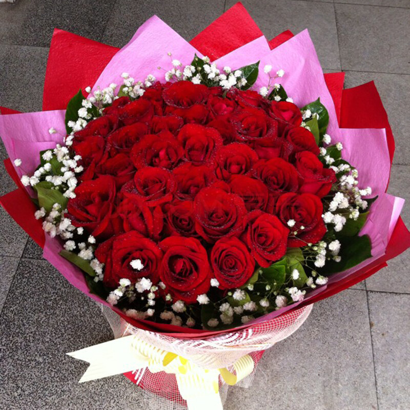 思念物语 52朵红玫瑰 鲜花速递 全国快递 北京上海深圳成都重庆广州