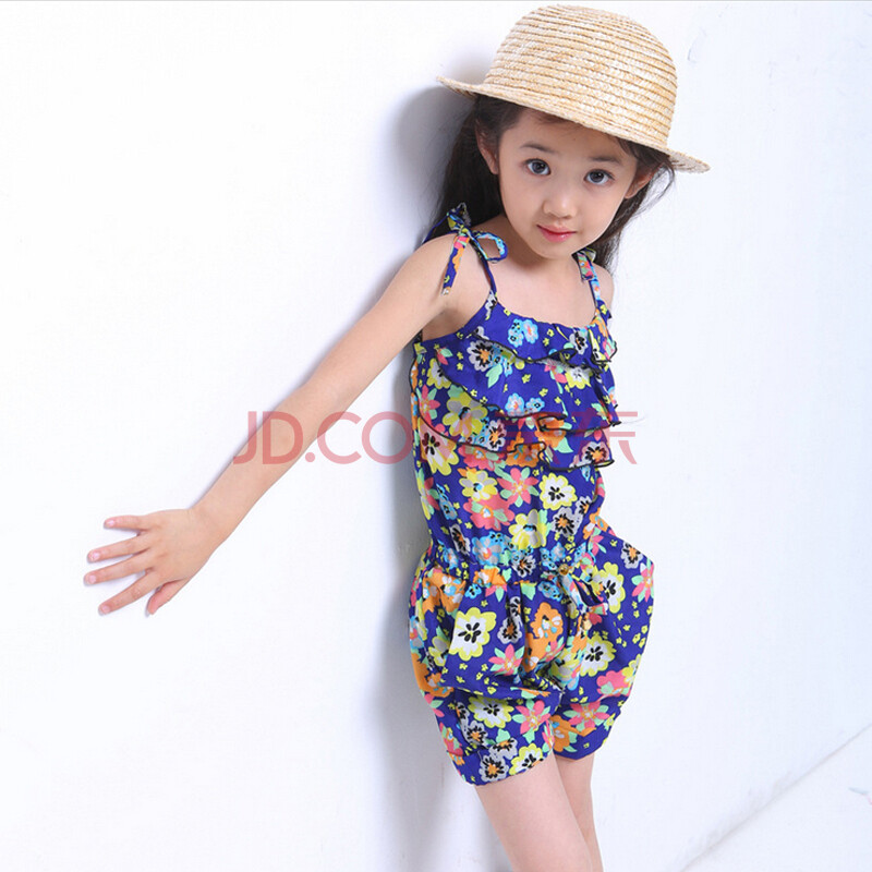 波西米亚 2014童装夏装 <em>女童吊带套装</em> 儿童连体