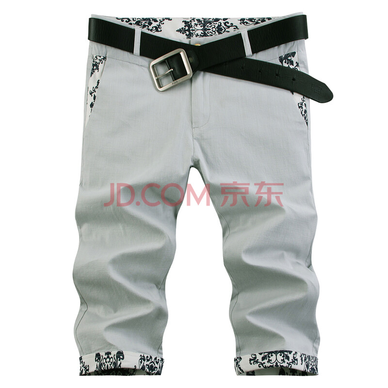 格维森2014休闲亚麻男<em>短裤 男夏</em>韩版修身马裤