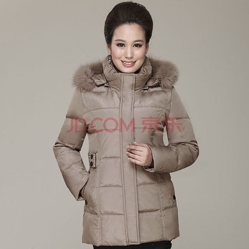 尚菊中老年<em>羽绒服</em>女中年<em>女装羽绒服</em>冬装妈妈装