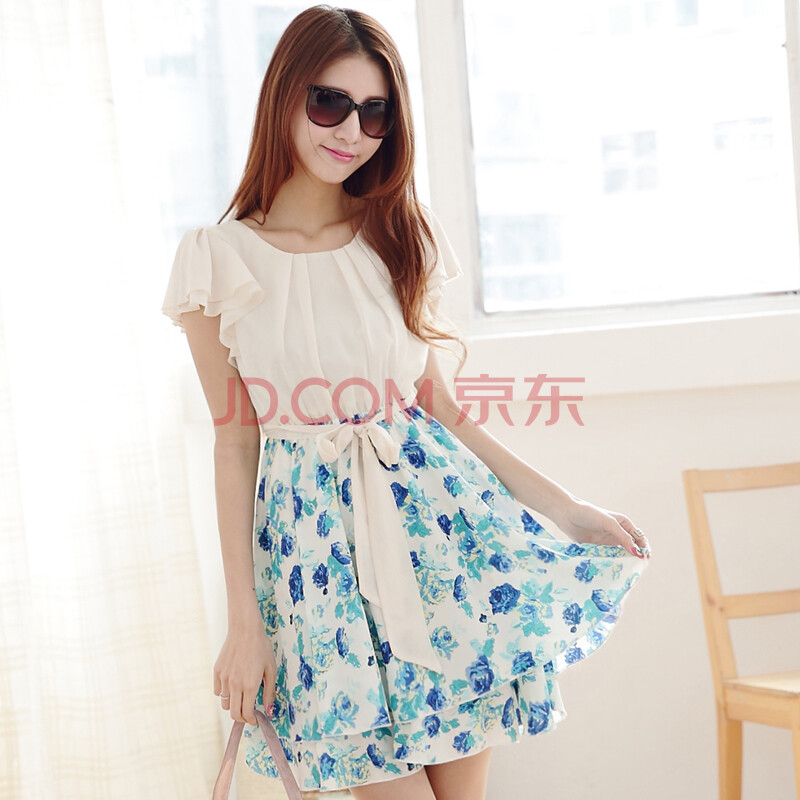 20Asanall 时尚2014夏季女装连衣裙 碎花靓丽