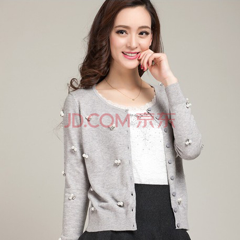 伊绒奇 2014春装新款<em>开衫</em>女韩版<em>针织</em>衫女<em>开衫</em>