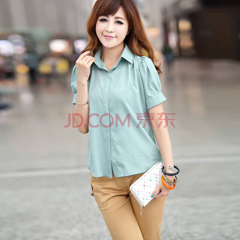 雅纳兰2014春夏新款女装韩版宽松<em>开衫雪纺衫</em>