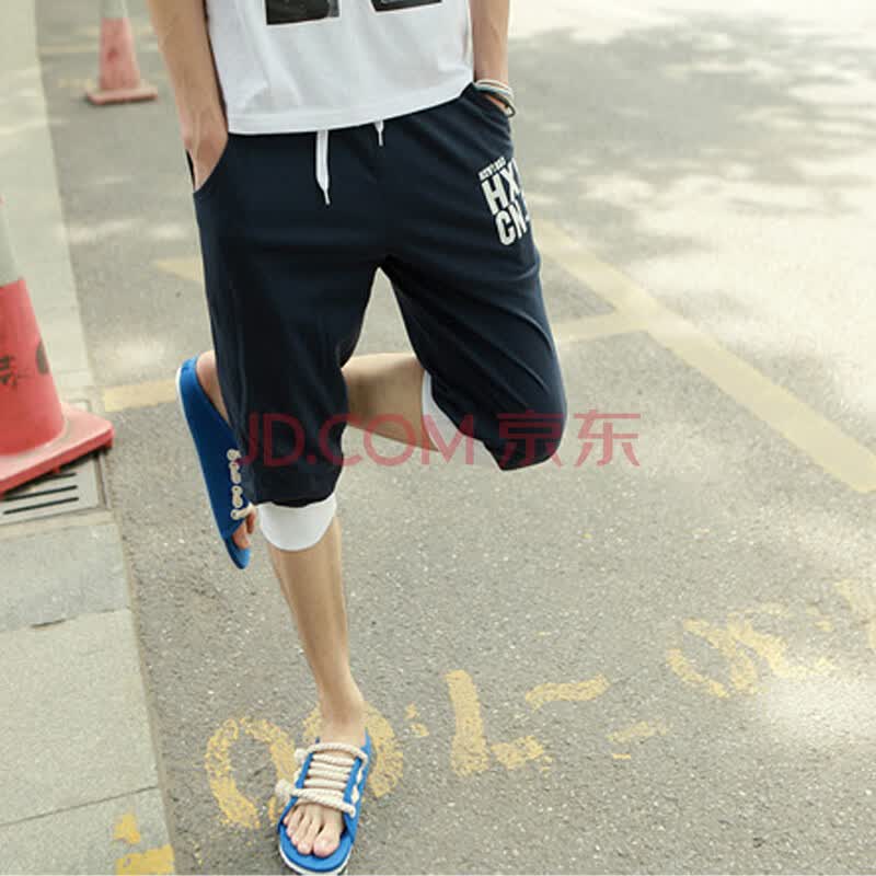 士七分裤韩版青少年运动裤休闲裤<em>中学生马裤</em>中
