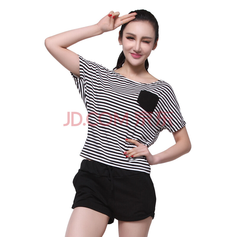 服套装 背心短裤运动休闲健身服跳操服女正品13019