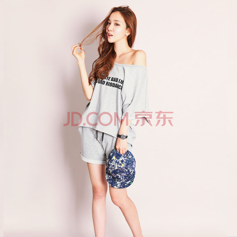 萌卓服饰2014夏装<em>新款女装t恤短裤</em>运动休闲套