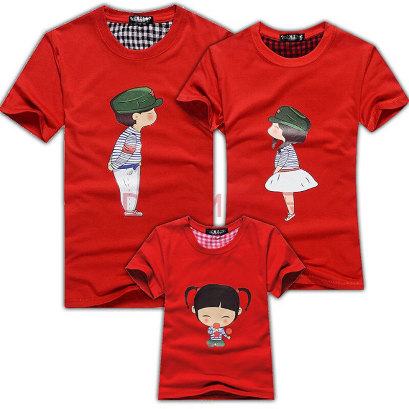 扎卡湾 2014新款家庭亲子装情侣<em>T恤</em>夏装全家