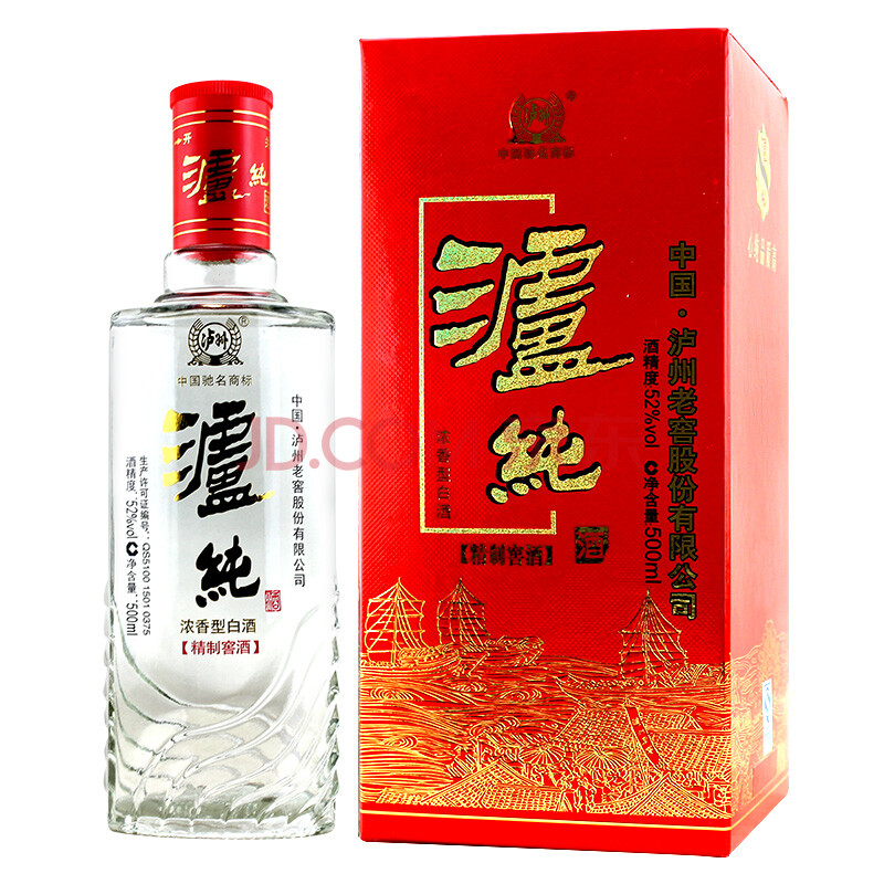 泸州老窖 泸纯精制窖酒 52度500ml