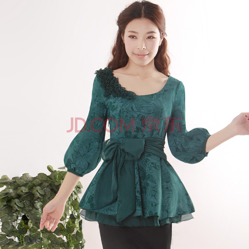 <em>烟花烫</em>WHY2014春新款<em>女装</em>民族风修身七分袖