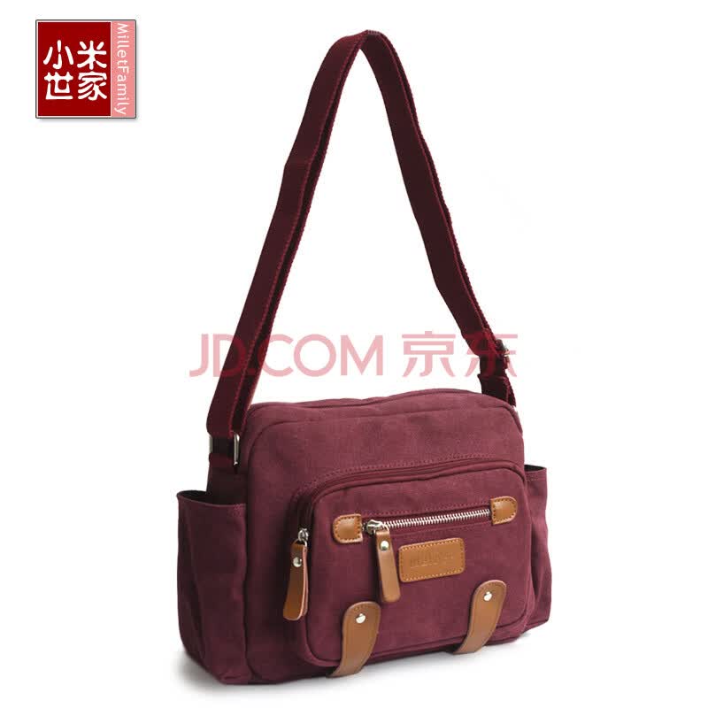 小米世家 女士<em>单肩包</em> 帆布<em>斜挎包女</em> 韩版休闲时