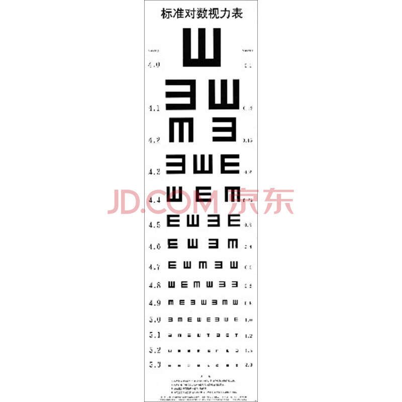 标准对数视力表 北京科学技术出版社