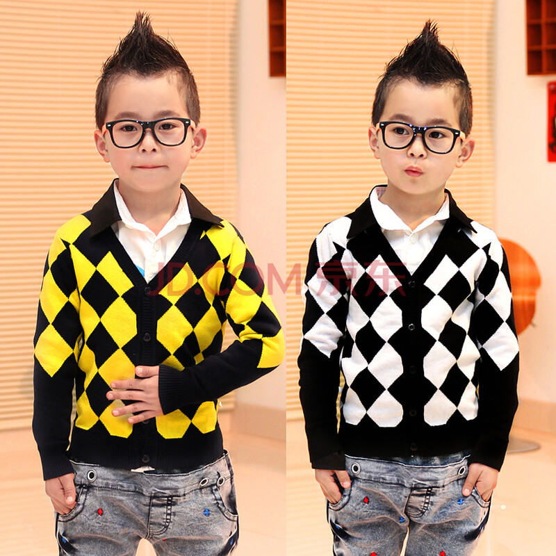 大童装2014春装新款 男童<em>纯棉针织开衫线衣</em>男