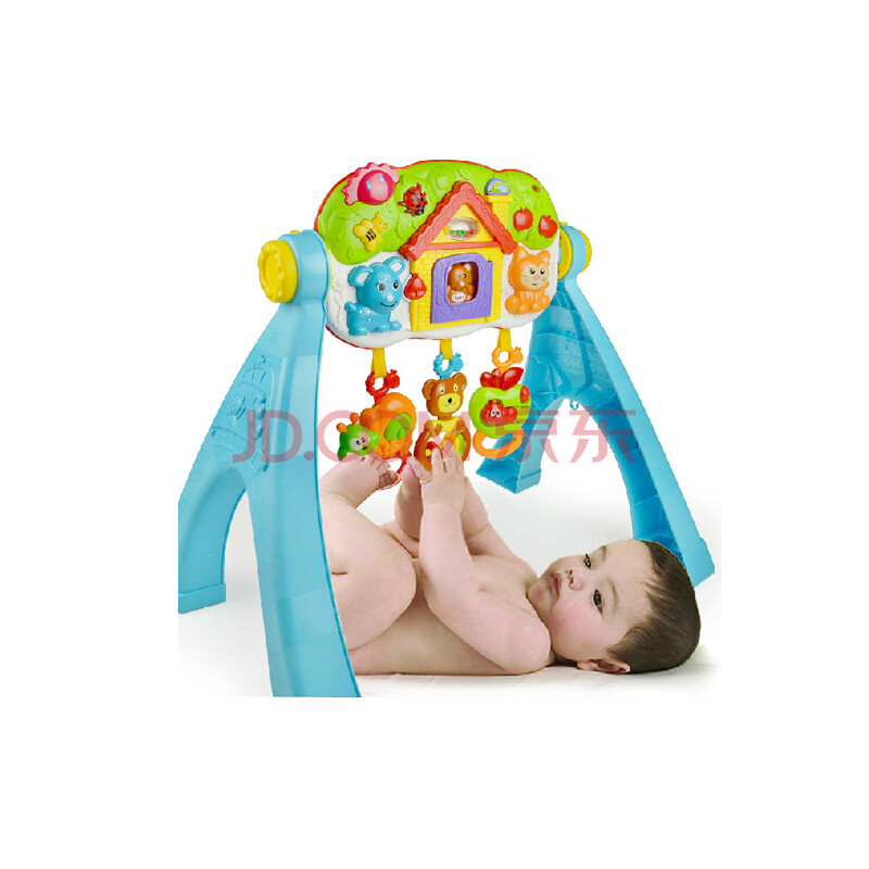 五星儿童玩具架床铃音乐器婴儿健身架益智力婴