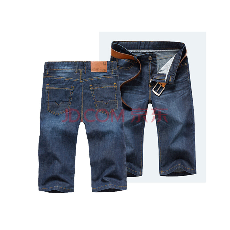 任先生夏季轻薄款<em>马裤</em>男士牛仔短裤男中裤韩版