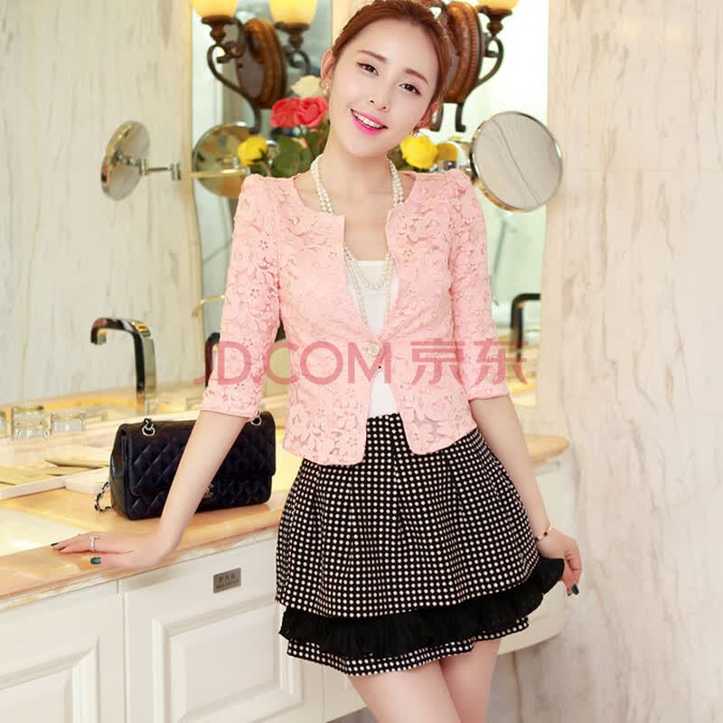 欧可曼 2014春装新款女装蕾丝<em>小西装</em>女<em>短外套</em>