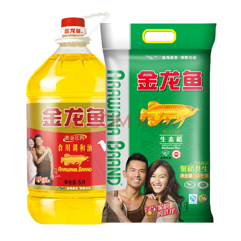 京东商城 金龙鱼黄金比例食用调和油5L+金龙鱼