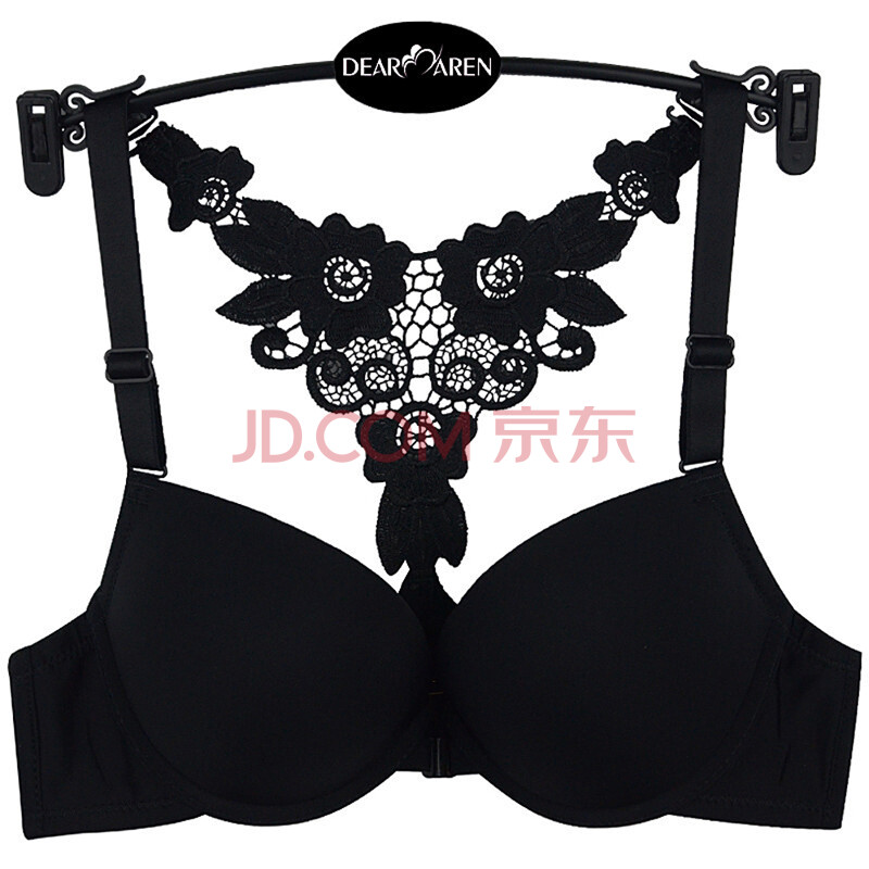 曲<em>婷美</em> 美背Y型花朵<em>文胸</em> 光面前扣性感聚拢挂
