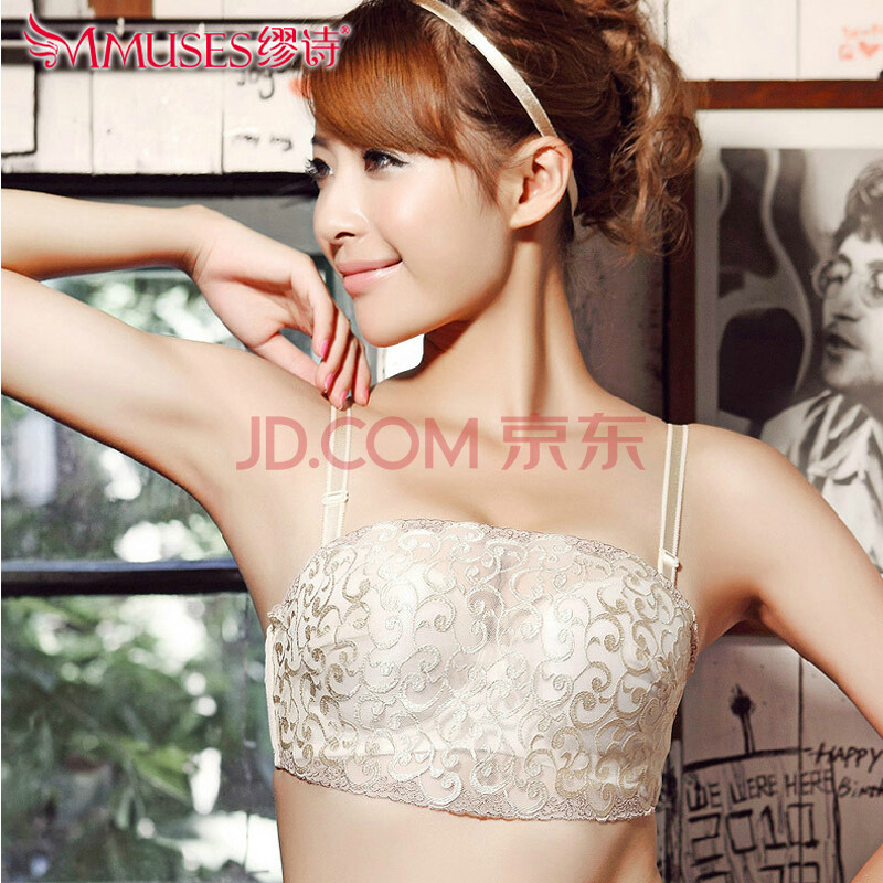 缪诗 抹胸<em>文胸</em> 缪诗金玉锦绣性感蕾丝防走光刺