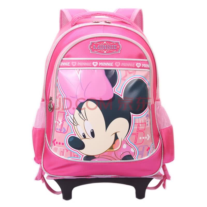 迪士尼(disney) m0511h 米妮儿童拉杆书包 小学生 女 玫红