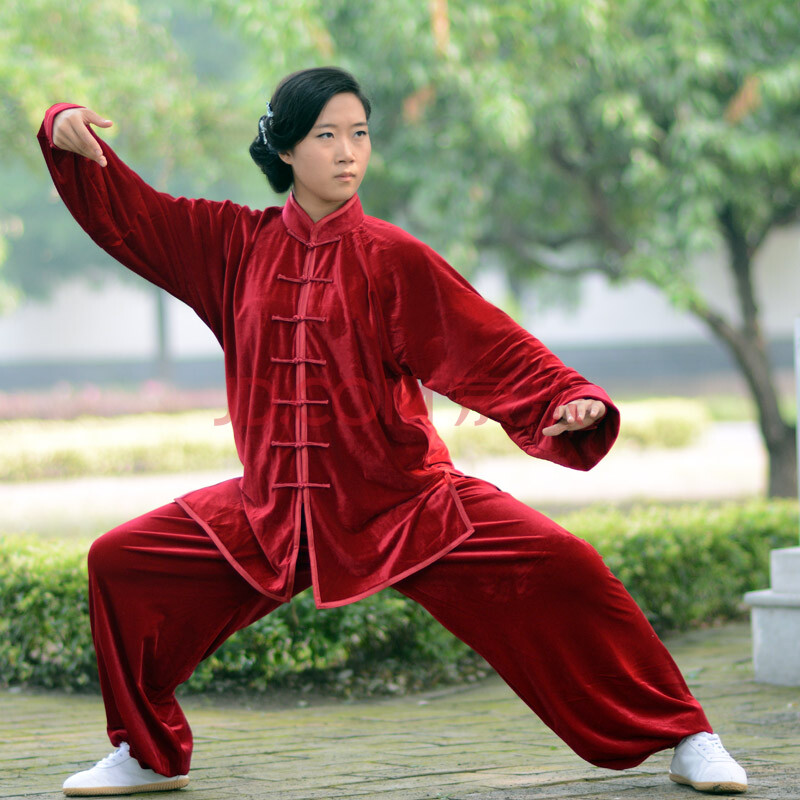 山人运动 太极服暖心金丝绒练功服男女款不倒绒太极拳