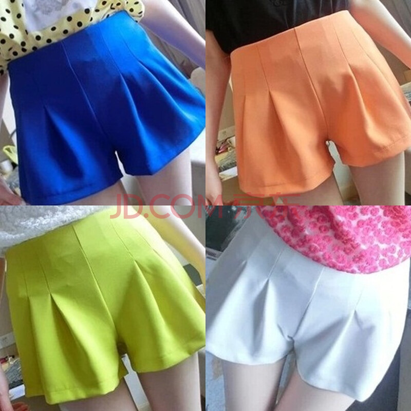 <em>2014</em>超百搭<em>流行</em>亮色裙裤<em>短裤</em>FD4017AD10#8