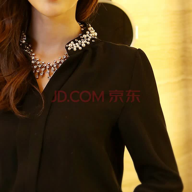 【laffey】2014春夏最新韩版<em>女装雪纺衫</em>手工钉