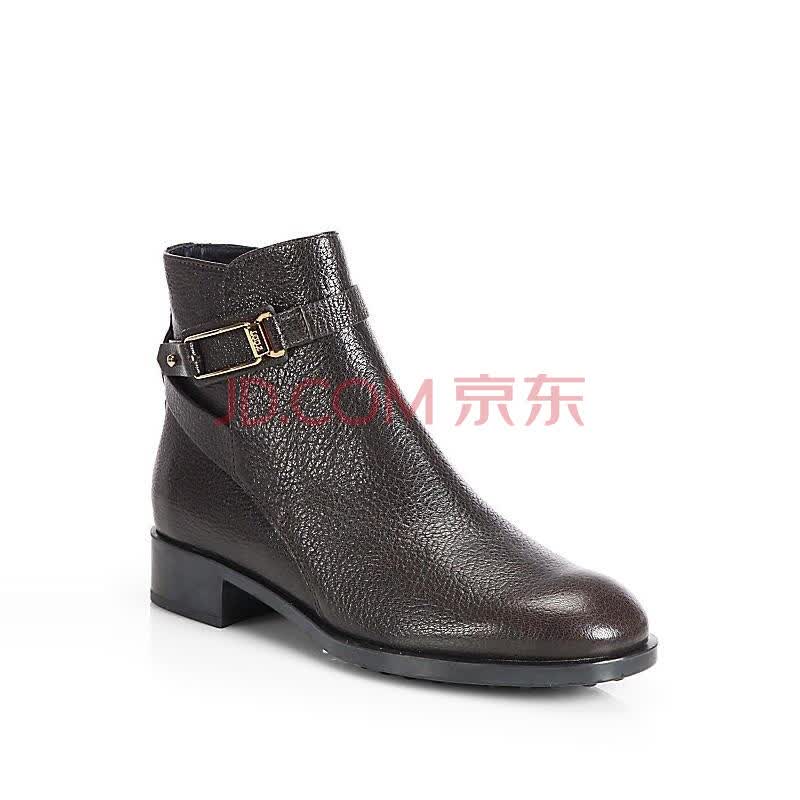 托德斯 <em>Tods 女靴</em> 女式足踝靴 DARK BROWN 