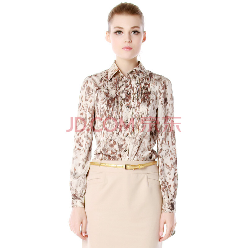 <em>舒朗</em> 2014<em>春季</em>新款<em>女装</em>修身女衬衫 百搭女士衬