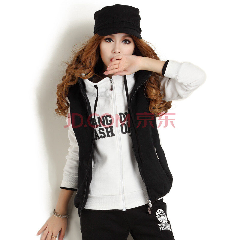 <em>旺顶丹</em>加厚<em>卫衣</em>三件套女秋冬季休闲<em>套装</em>女韩版