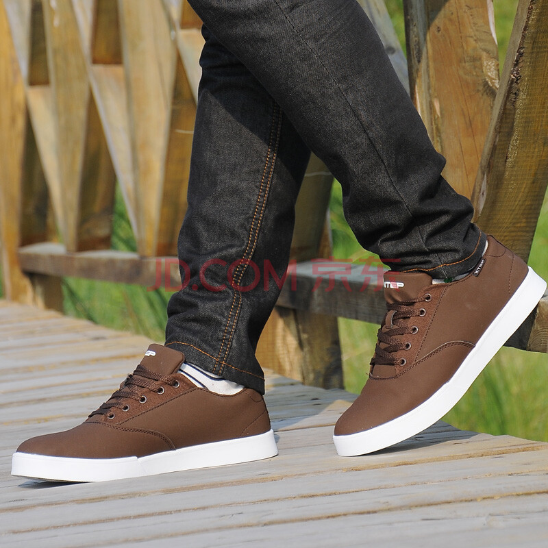 全网首发2013年冬季新款特步XTEP男鞋休闲鞋运动鞋防滑耐磨滑板鞋 咖啡 42图片\/大图欣赏 - 智购网网购大全