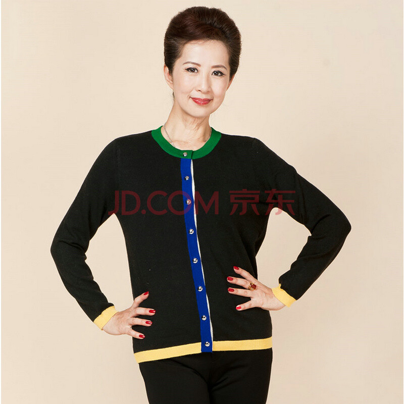 左舞 <em>2014</em>春装新款<em>中老年</em>女装上衣 针织<em>开衫女</em>