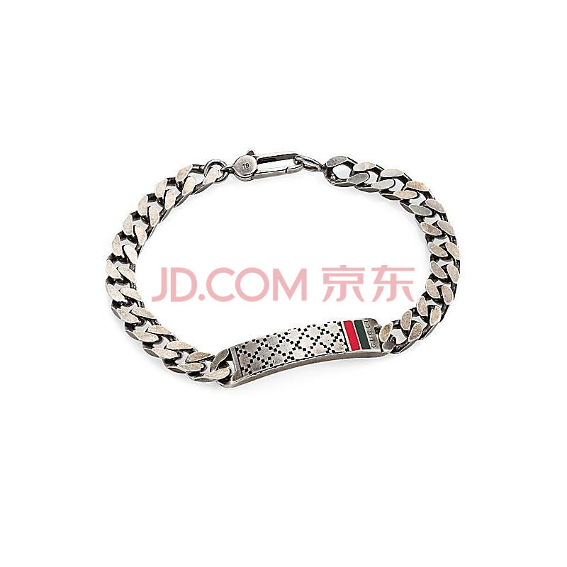 古驰gucci 男式手链 sterling silver q00113478 19cm (7.5 inch)