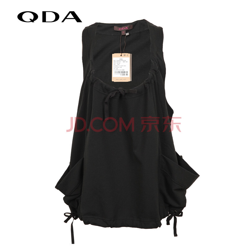 QDA<em>品牌女装</em>专柜正品<em>个性</em>无袖时尚气质百搭