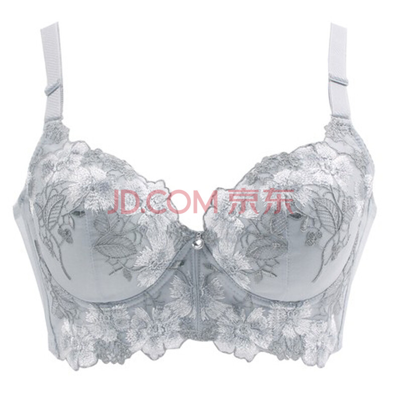姿婷薄杯薄款刺绣女内衣性感收副乳聚拢<em>胸罩</em>调