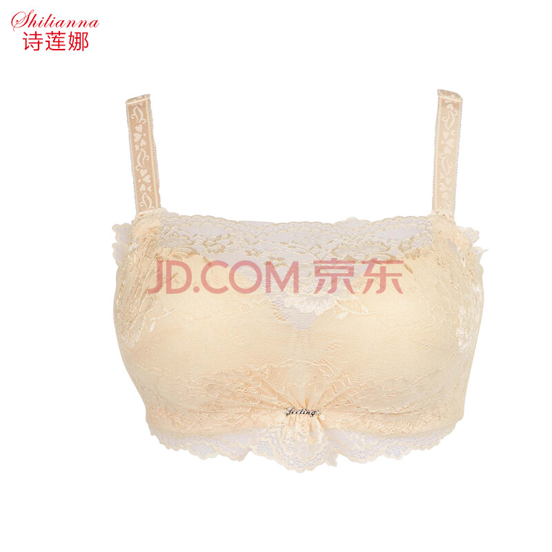 诗莲娜 防走光抹胸<em>文胸厚薄杯</em> 小胸平胸聚拢调