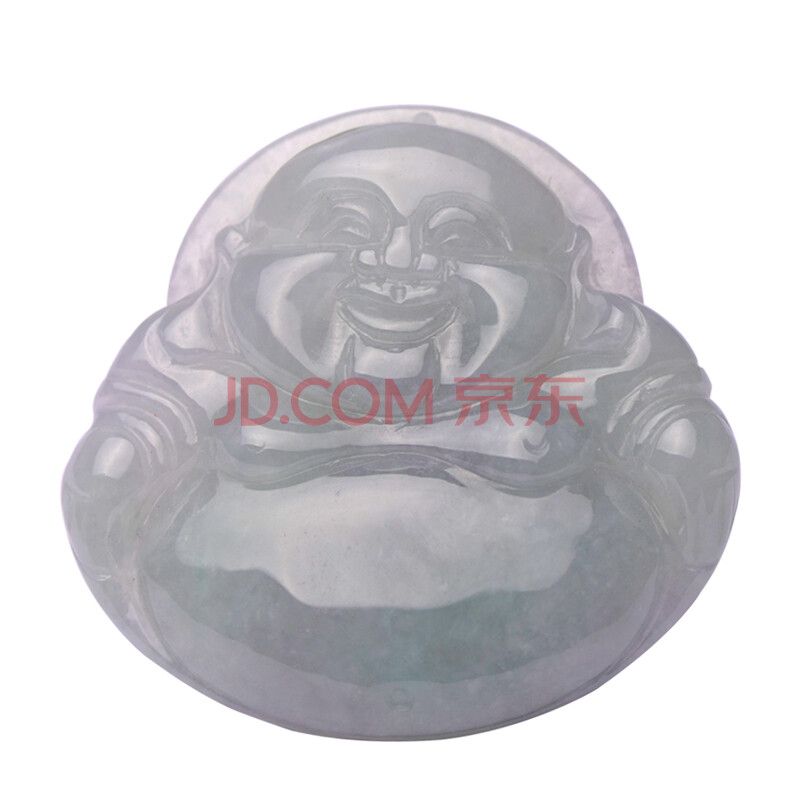 王翠玉器 翡翠A货冰种玉佛 <em>女士弥勒</em>笑佛吊坠