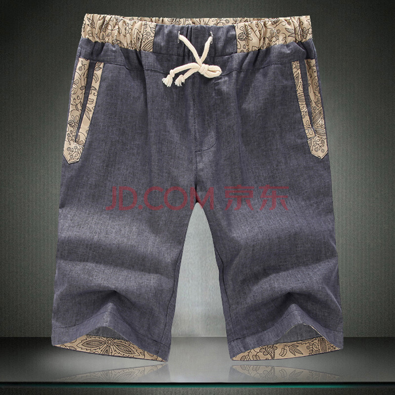 keircy2014夏装新款男士休闲<em>短裤</em>薄款透气亚麻