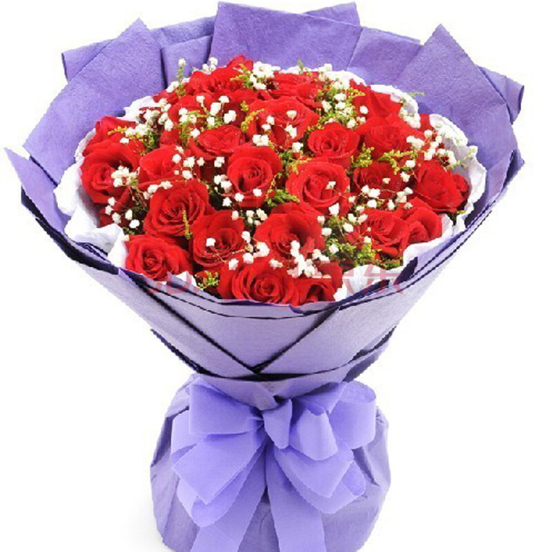 鲜花速递全国33朵红玫瑰花北京长春吉林沈阳