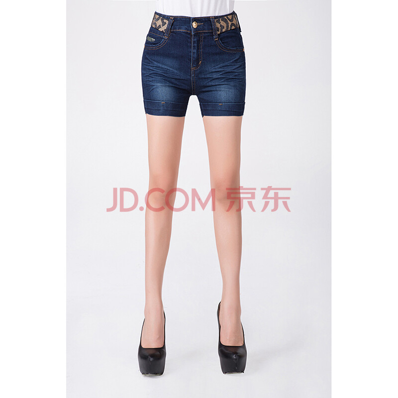 百旅Bailv夏装女时尚修身显瘦牛仔<em>短裤L</em>-B2I32
