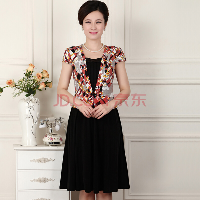 中老年连衣裙夏季2014新款中年<em>女装夏</em>妈妈装